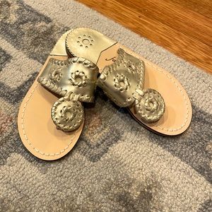 EUC Jack Rogers kids Navajo sandals platinum